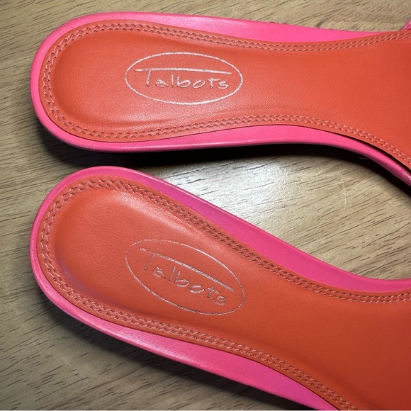 Talbots Women’s Y2K Sandy Slide Sandals. Pink and Orange. Size 7.5. - Picture 3 of 6